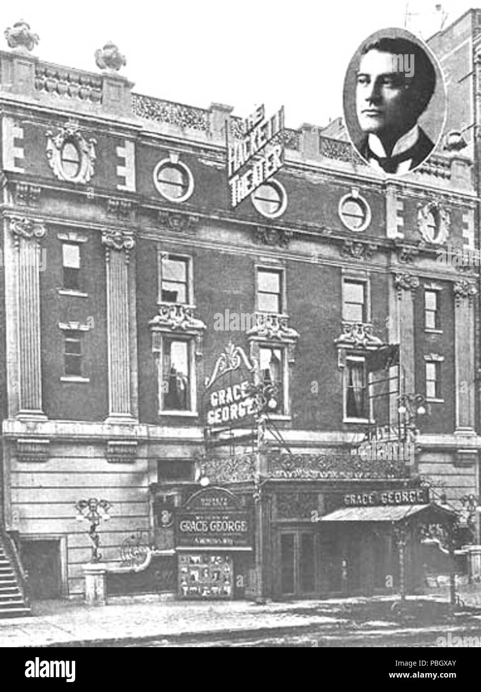 1642 La Hackett Theatre, più tardi conosciuto come Wallack's Theatre, nel 1909 Foto Stock