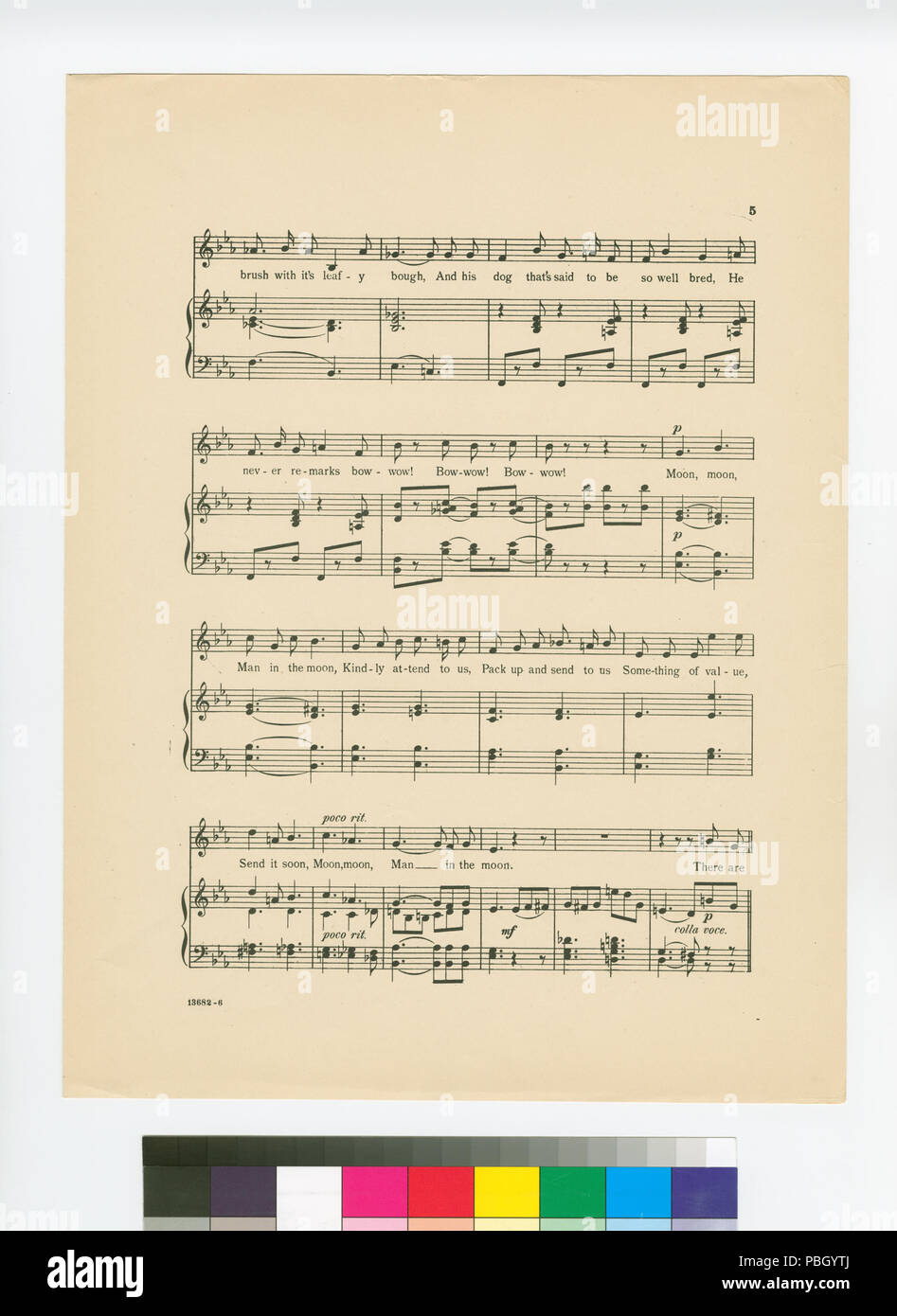 1657 La luna (NYPL ADE-609169-1941856) Foto Stock