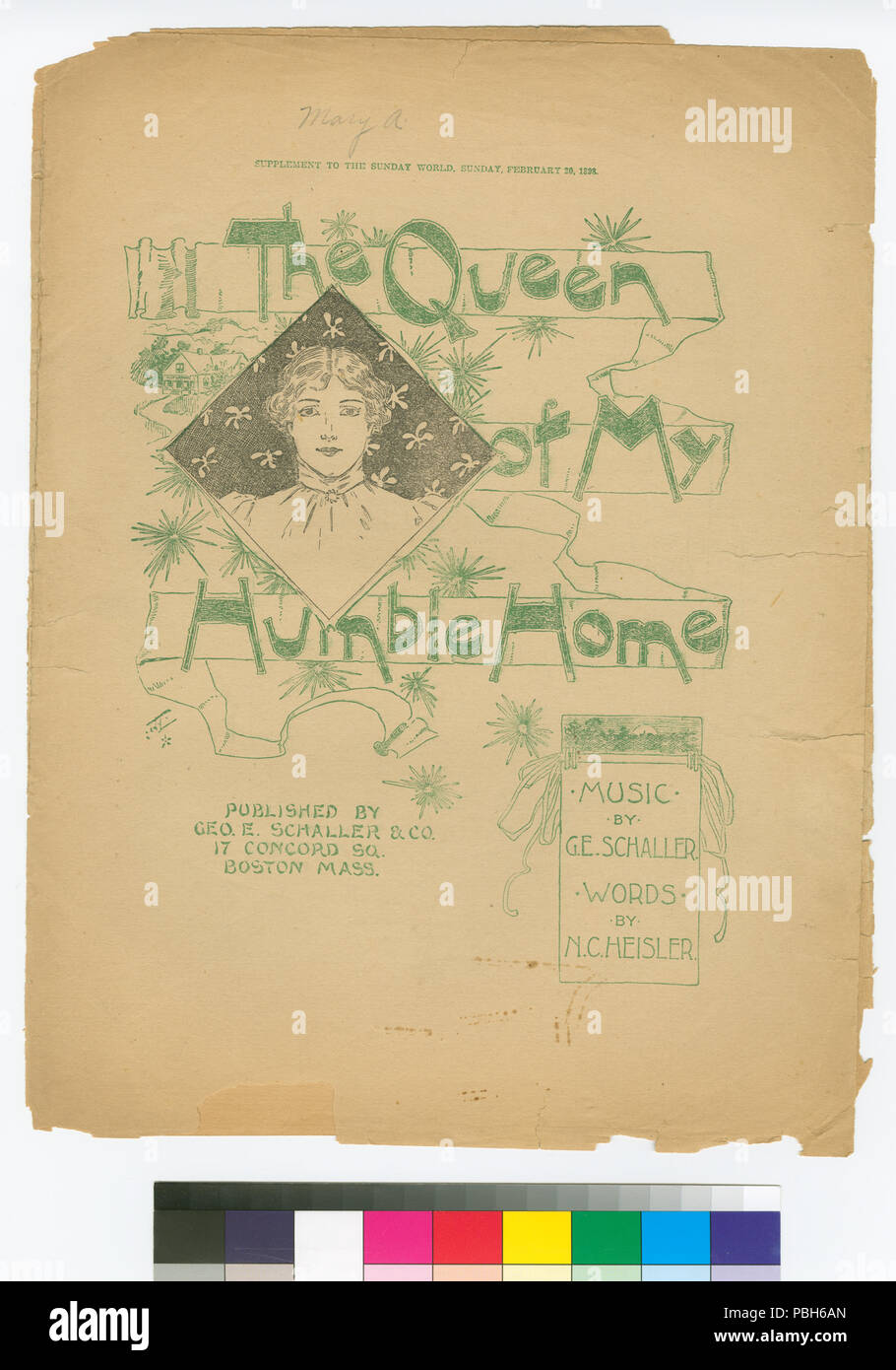 1692 La regina della mia umile casa (NYPL ADE-464629-1165684) Foto Stock