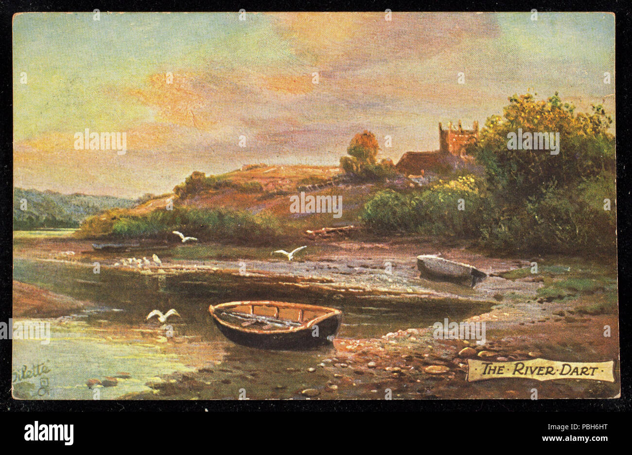 1694 Il fiume Dart (BNI 442962) Foto Stock