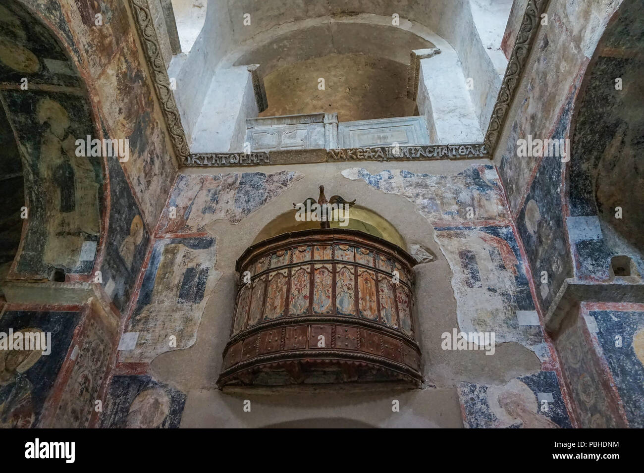 Il Santo Monastero di Mega Spileo è posto 10km dalla città di Kalavryta. Essa è la più antica in Grecia Foto Stock