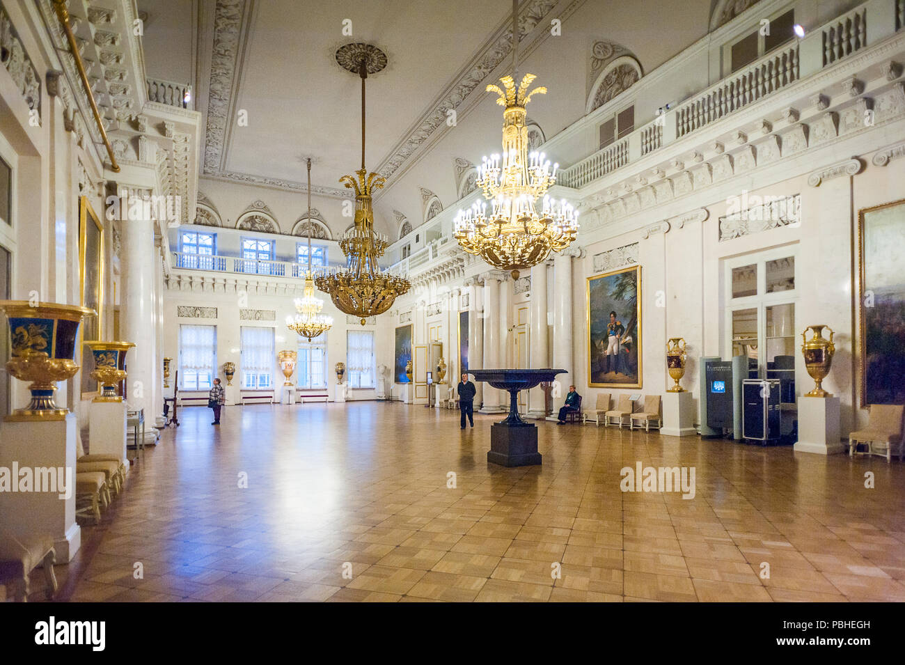 SAINT PETERSBURG, Russia - Feb 24, 2015: Una delle sezioni dello Stato Hermitage, un museo di arte e cultura in San Pietroburgo, Russia. È stato f Foto Stock