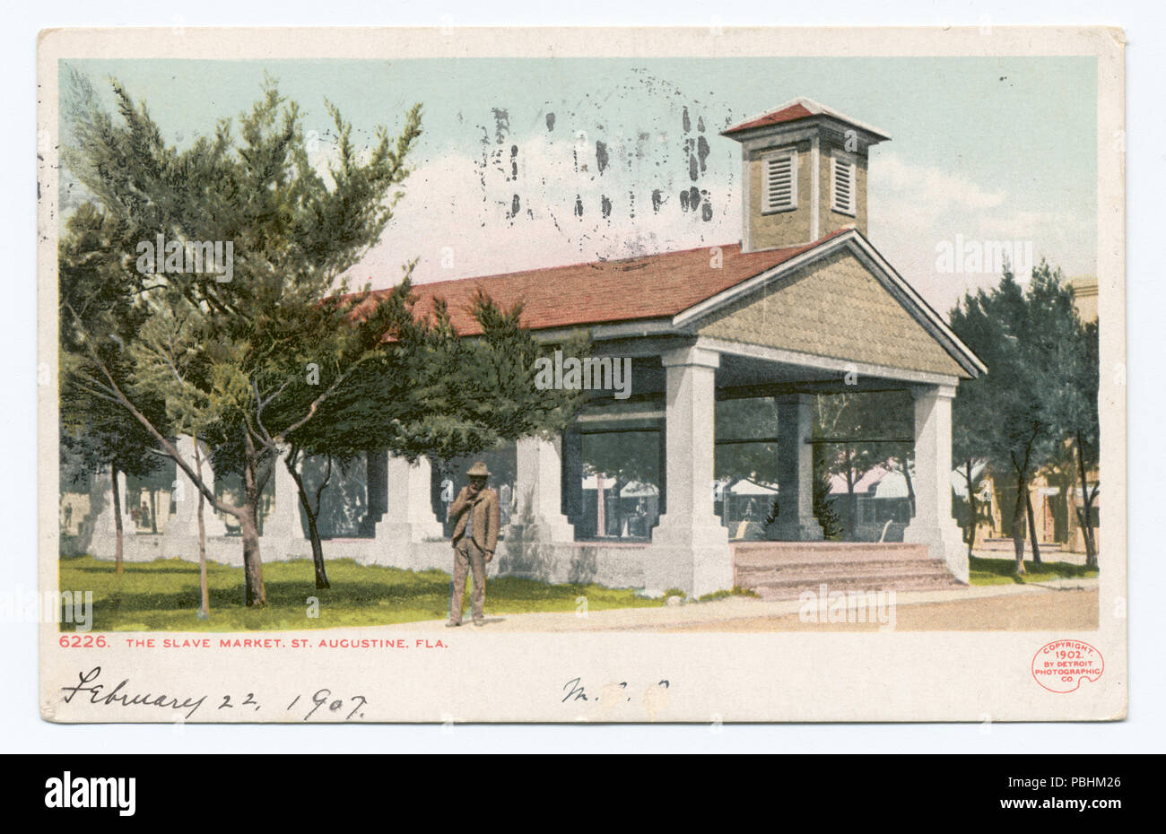1701 Il mercato degli schiavi, Sant'Agostino, Fla (NYPL b12647398-62693) Foto Stock