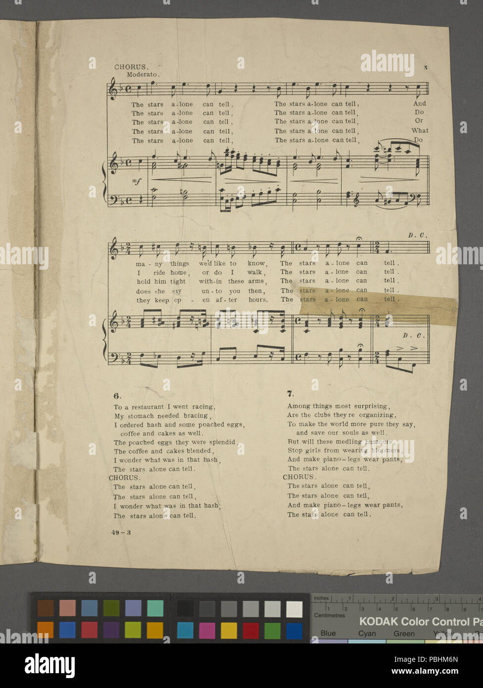 1703 Le stelle da solo è in grado di raccontare (NYPL ADE-463930-1697160) Foto Stock