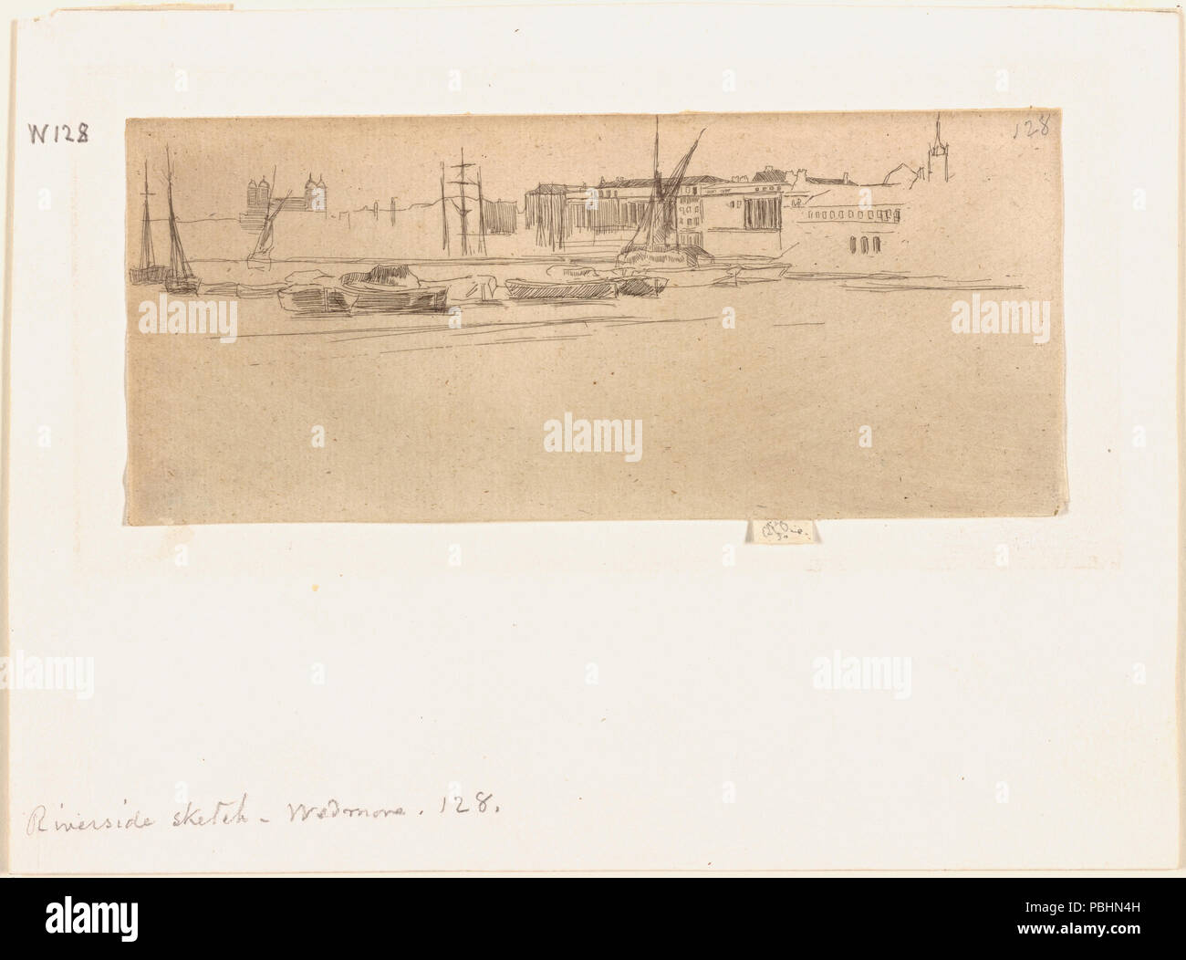 1712 la torre bianca (NYPL ADE-1095254-1605494) Foto Stock