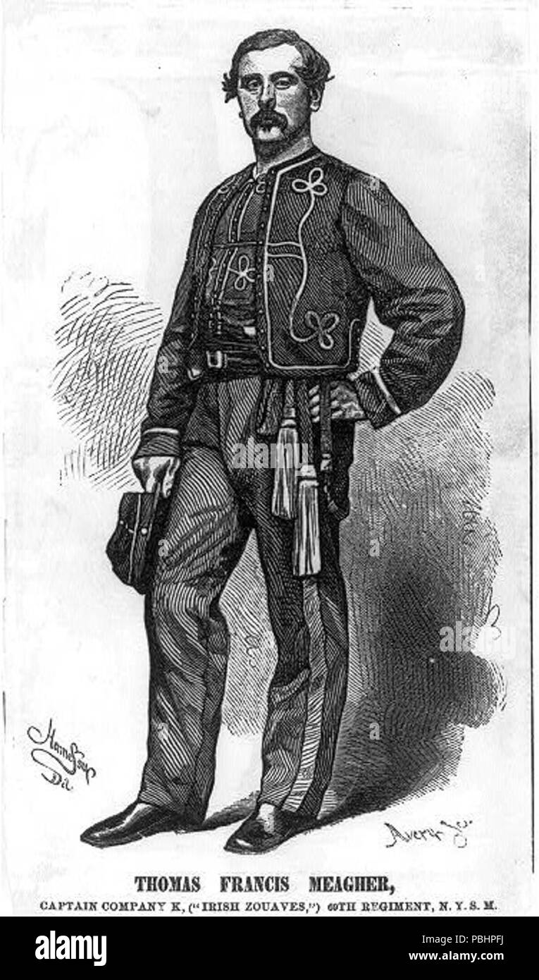 1741 Thomas Francis Meagher, piena lunghezza ritratto, in piedi Foto Stock