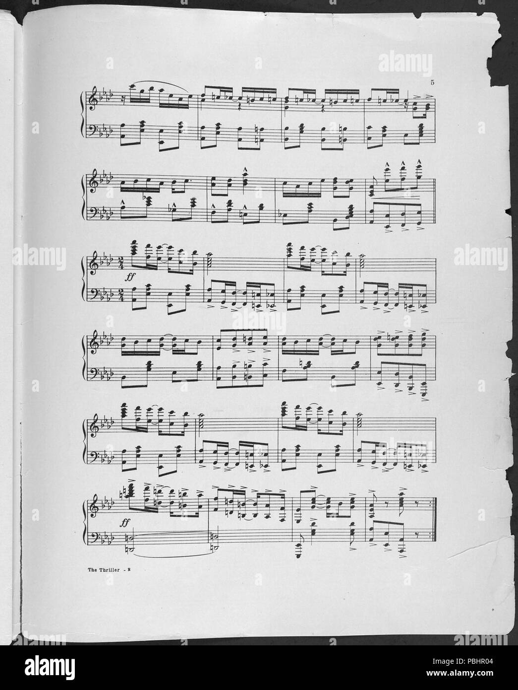 1745 Thriller Rag 4 Foto Stock