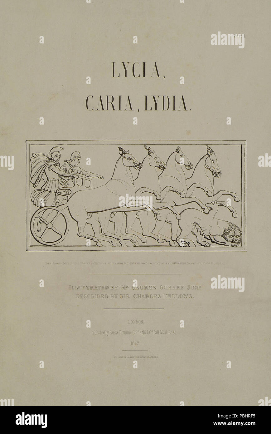 1751 Titolo pagina - borsisti Sir Charles - 1847 Foto Stock