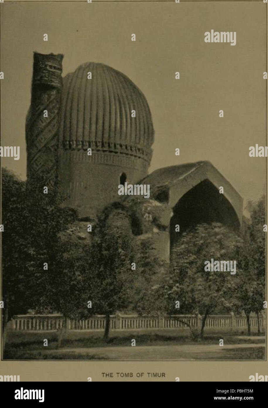 1755 la tomba di Timur Foto Stock