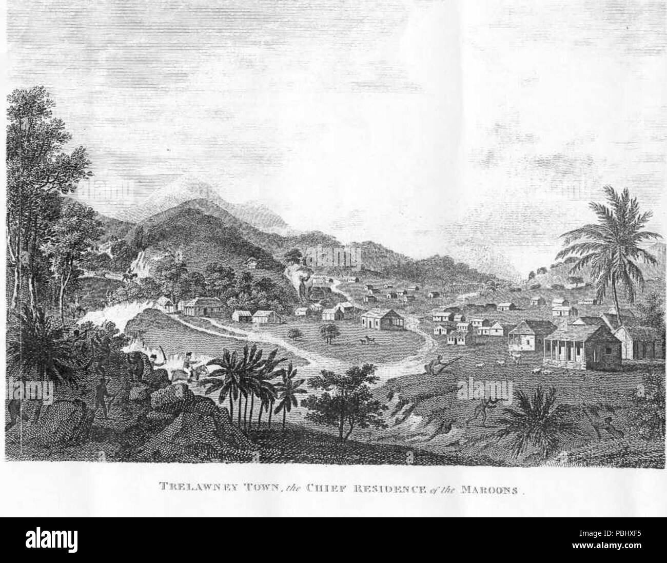 1772 Trelawney Town, la residenza principale del Bordeaux Foto Stock