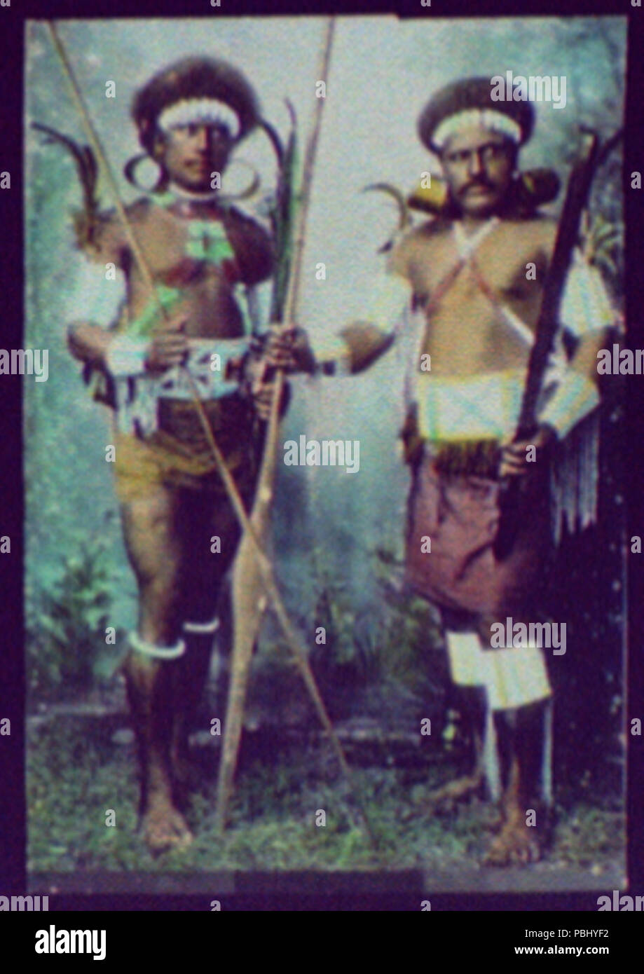 1782 due guerrieri in battaglia dress LCCN2004707883 Foto Stock