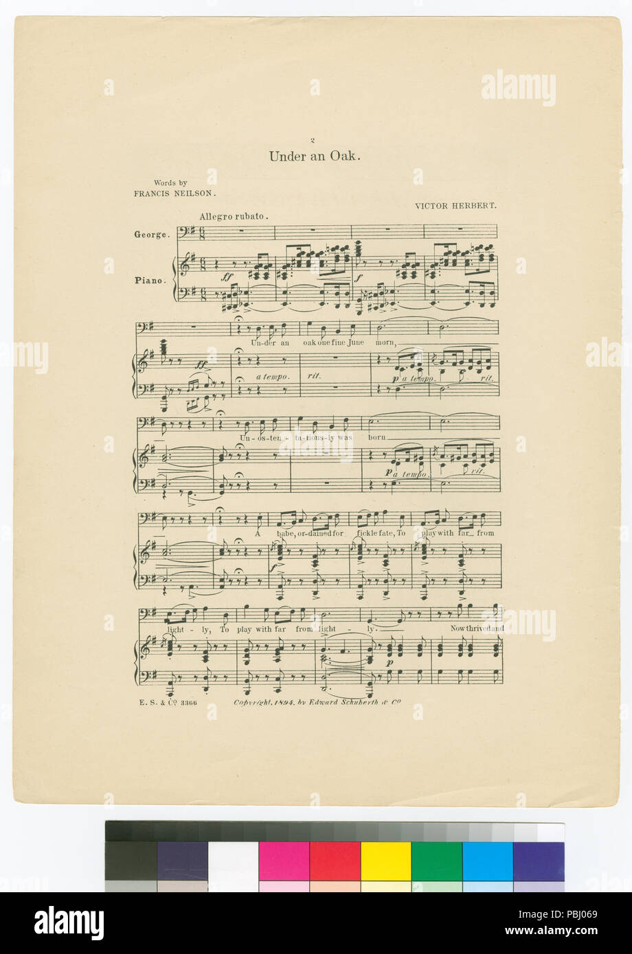 1788 sotto una quercia (NYPL ADE-454425-1699033) Foto Stock