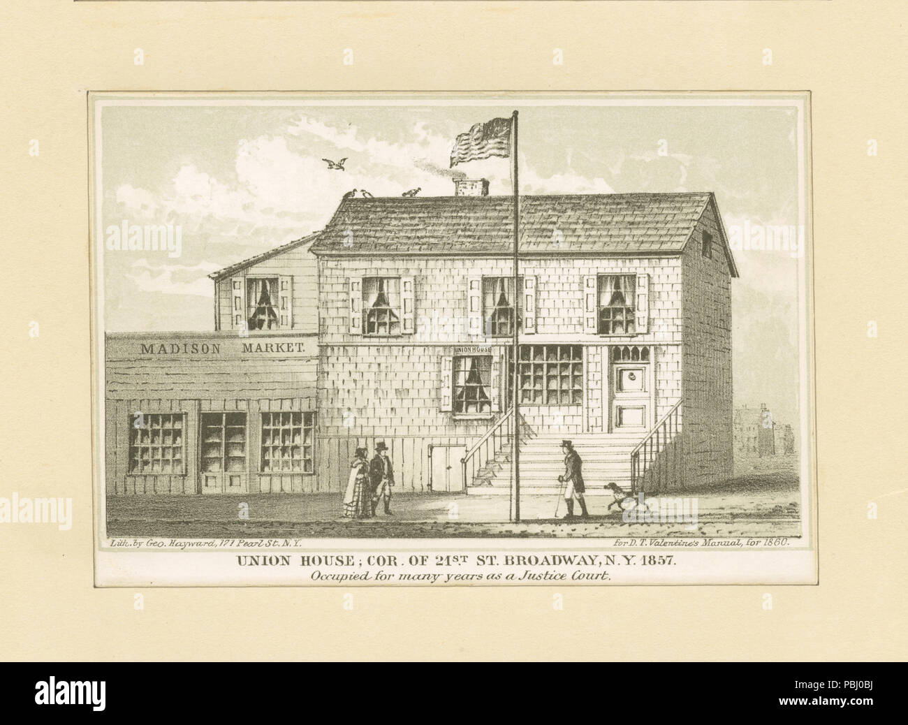 1790 Unione House, cor del xxi San Broadway N.Y. 1857 (NYPL b13476048-420980) Foto Stock