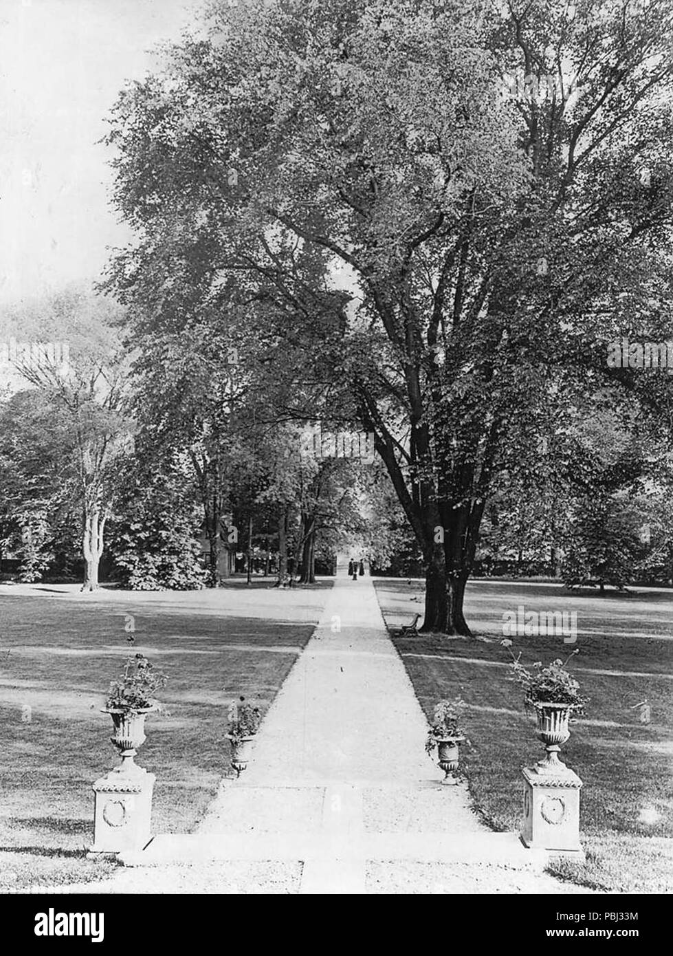 1809 vista guardando a sud di ingresso al Grange 1909 Foto Stock