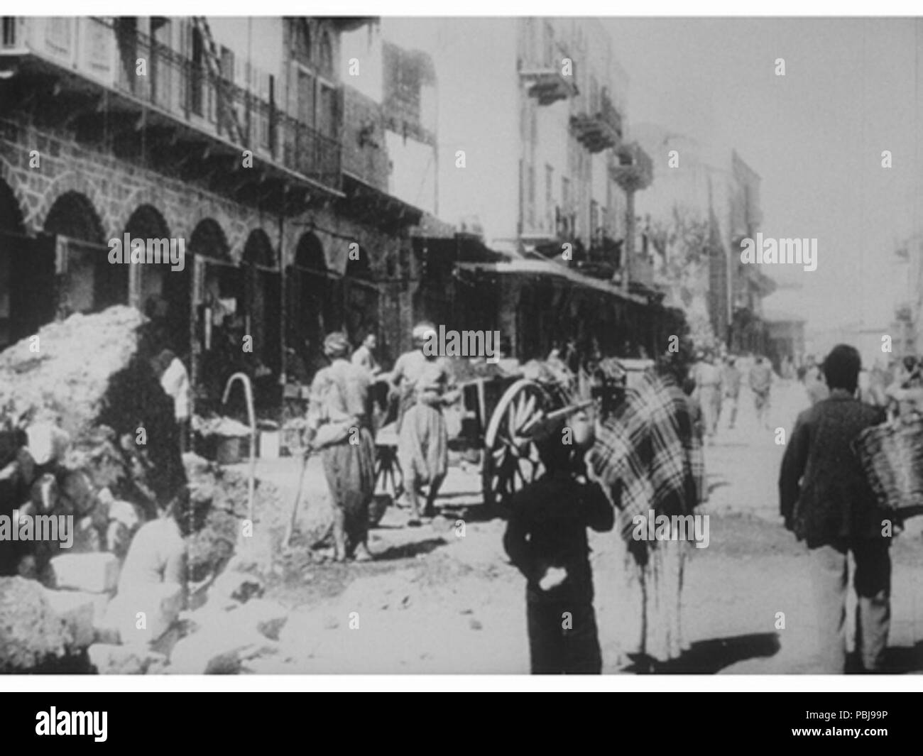 1814 Vista del Souk el-Fakhra, Damasco, 1897 Foto Stock