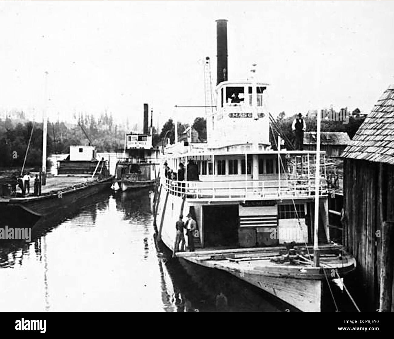 1004 mascotte e Governatore Newell a La centro circa 1900 Foto Stock