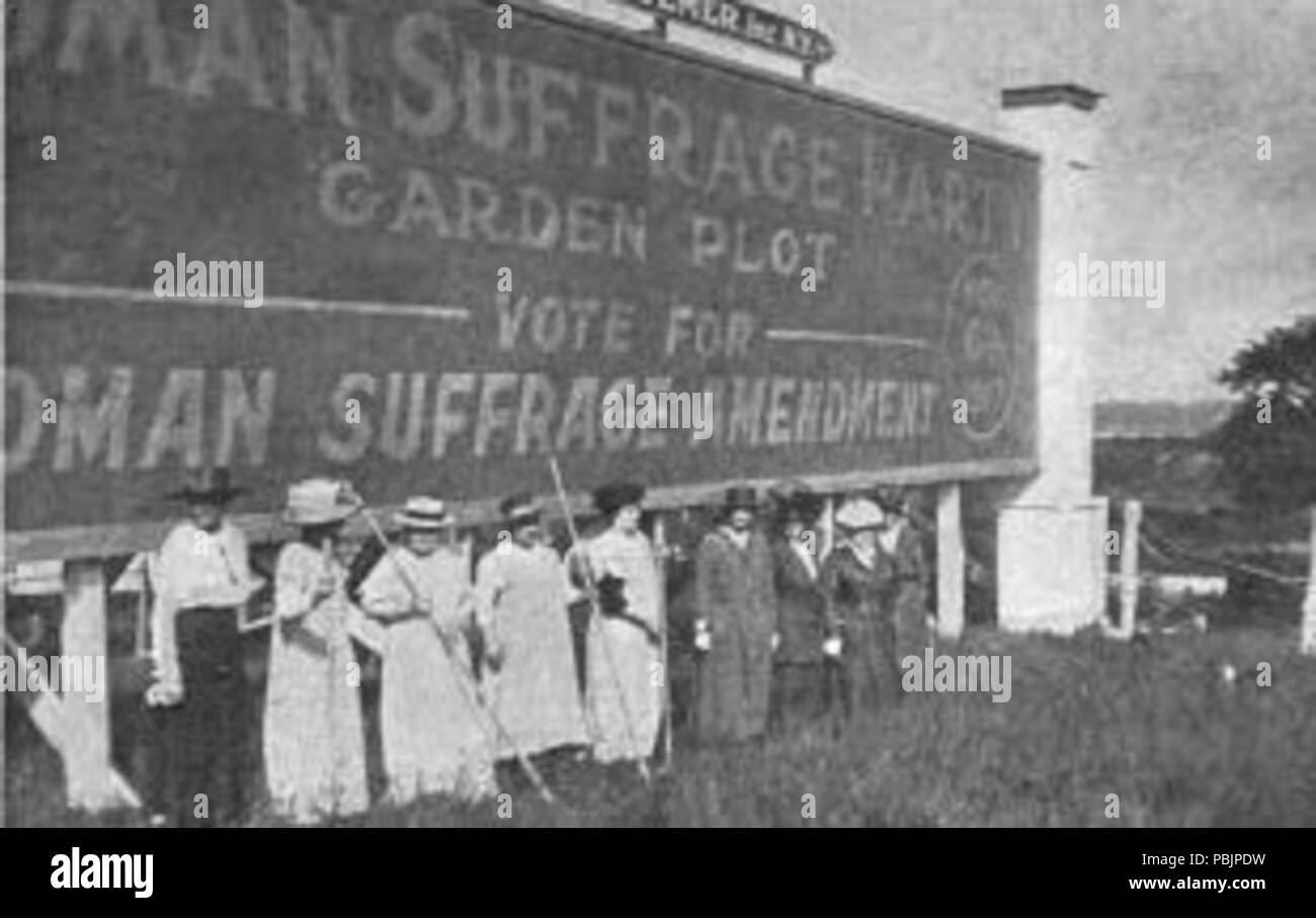 1865 Donna suffragio la vittoria del partito del giardino 1917 Foto Stock