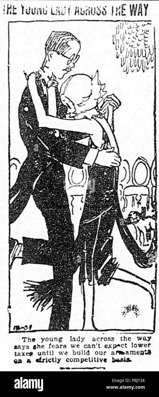 1878 signora giovane attraverso il modo (abbassare le tasse, armamenti competitiva) Foto Stock