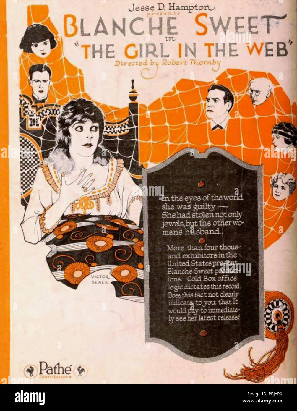 1638 La ragazza in Web (1920) - 2 Foto Stock