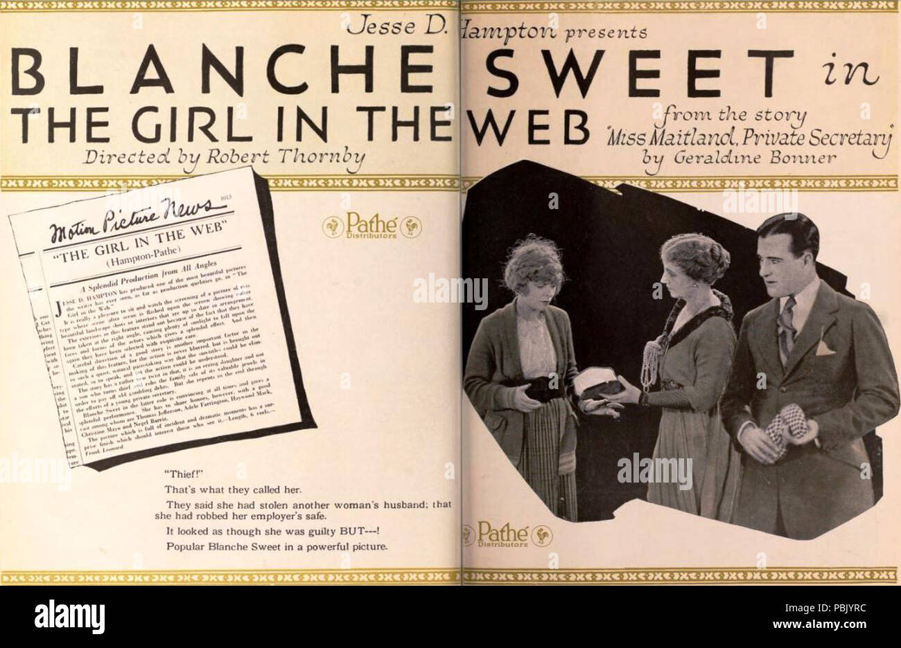 1638 La ragazza in Web (1920) - 3 Foto Stock
