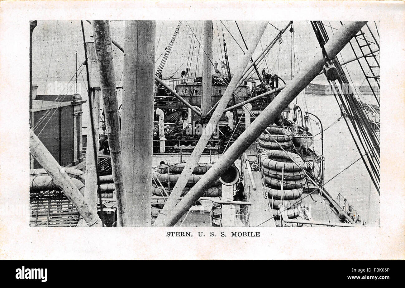 1574 Stern, Museo della Portaerei U.S.S. Mobile Foto Stock