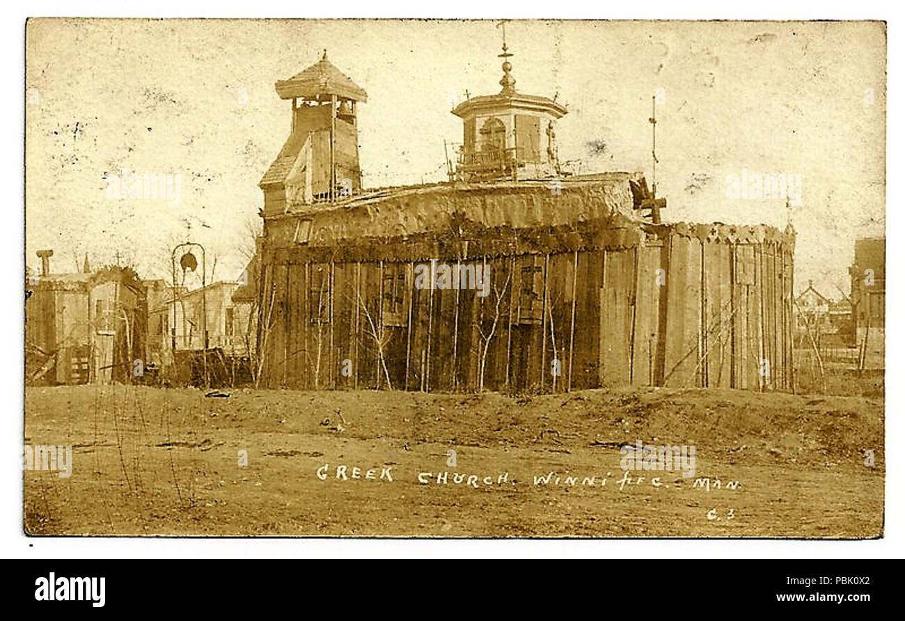 729 Chiesa Greca Winnipeg 1906 Foto Stock