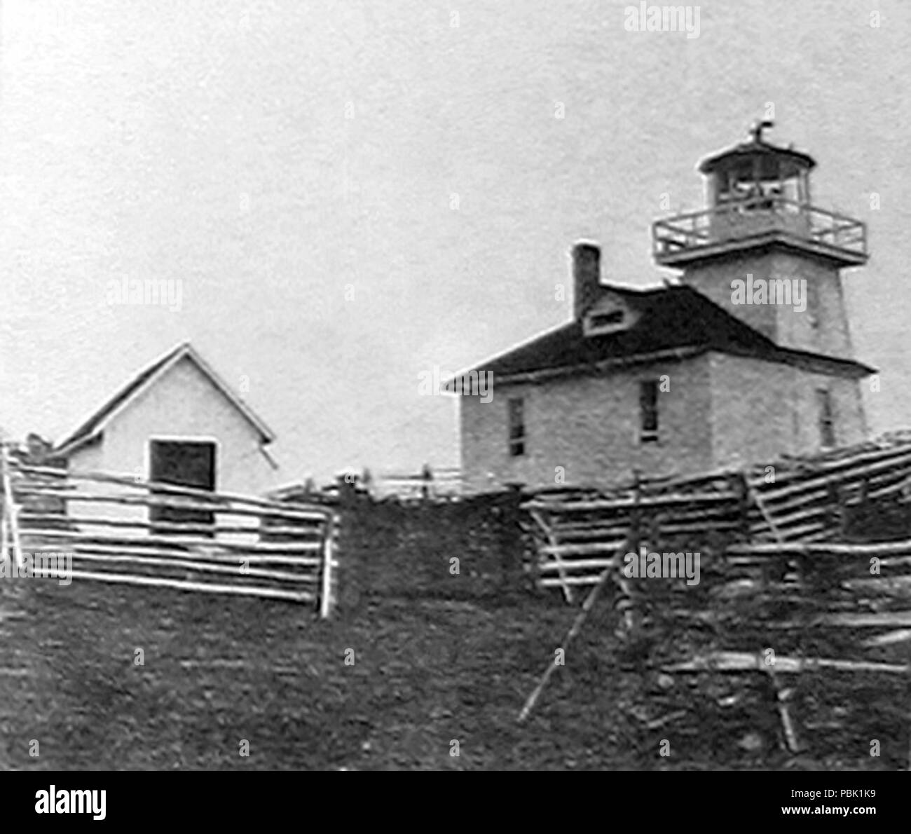 1186 PhareCapGaspé1880 Foto Stock