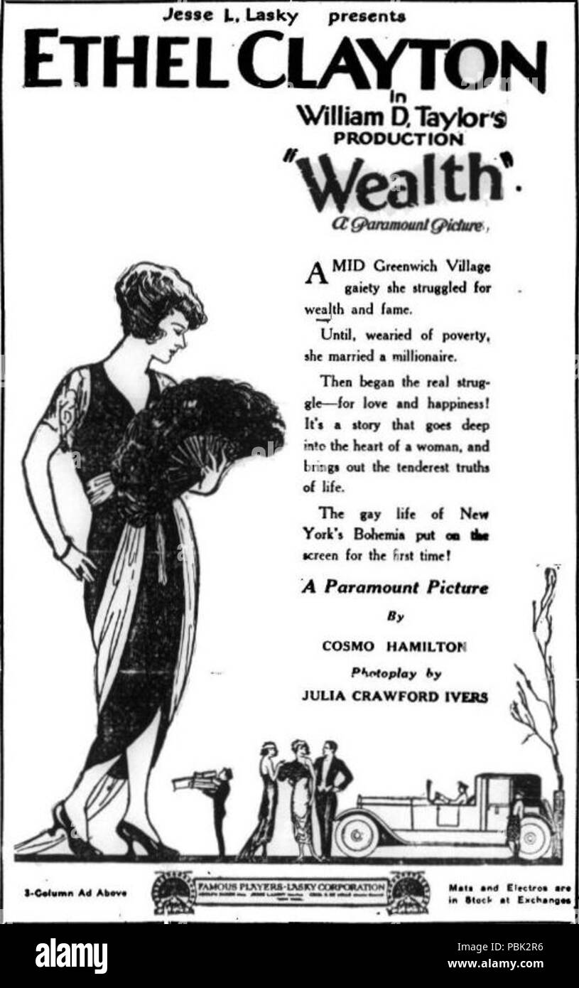 1838 Ricchezza (1921) - 2 Foto Stock