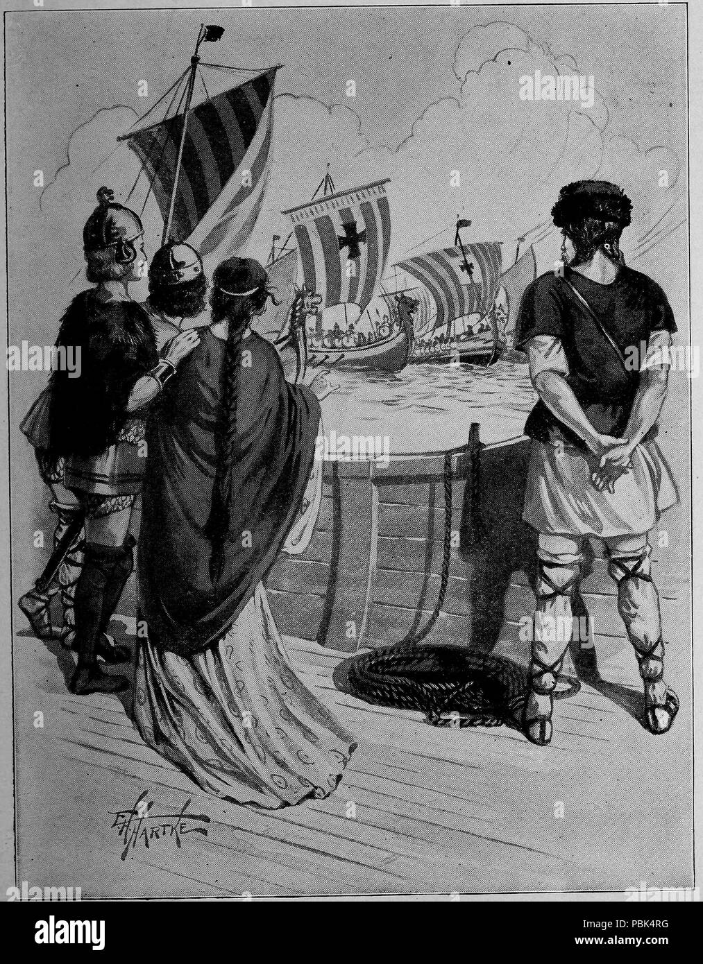 1185 PG 027--La Croce e il martello Foto Stock