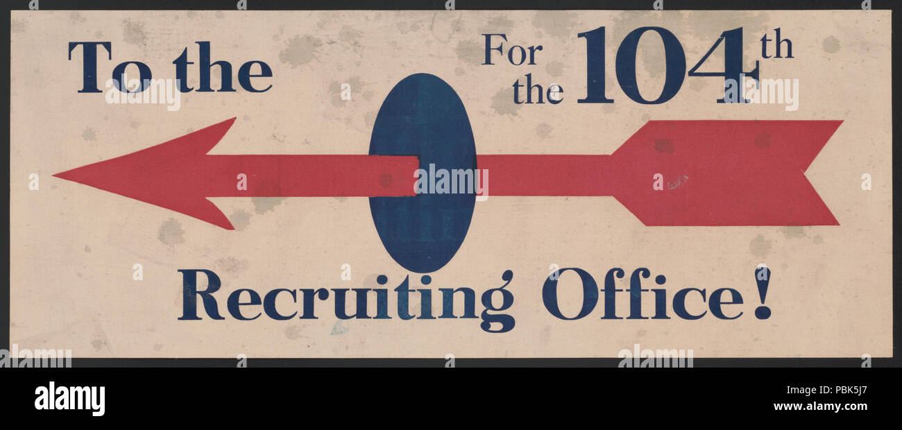 1754 al reclutamento sede!!!!! Per il 104th LCCN00651734 Foto Stock