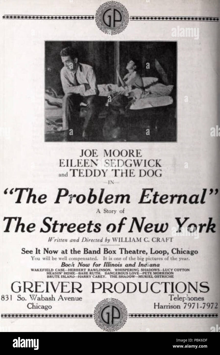 1691 Il problema eterno (1921) - 1 Foto Stock