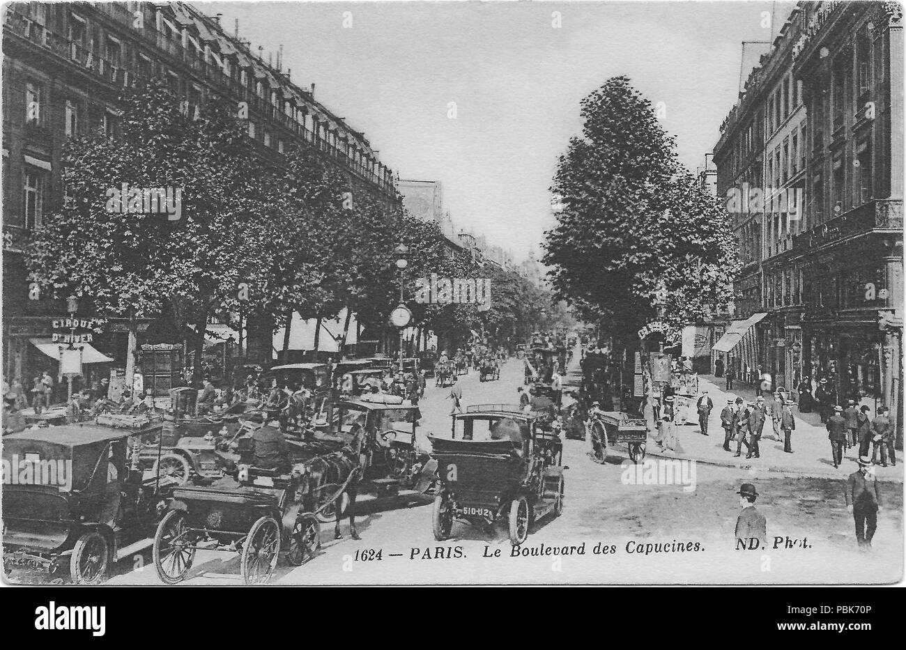 1168 Paris Le Boulevard des Capucines ND Foto Stock