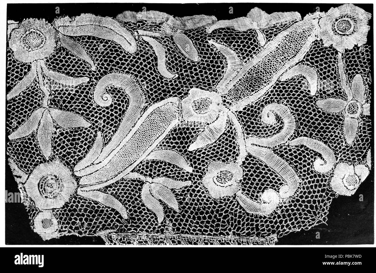 762 La storia del merletto - La figura 055 Foto Stock