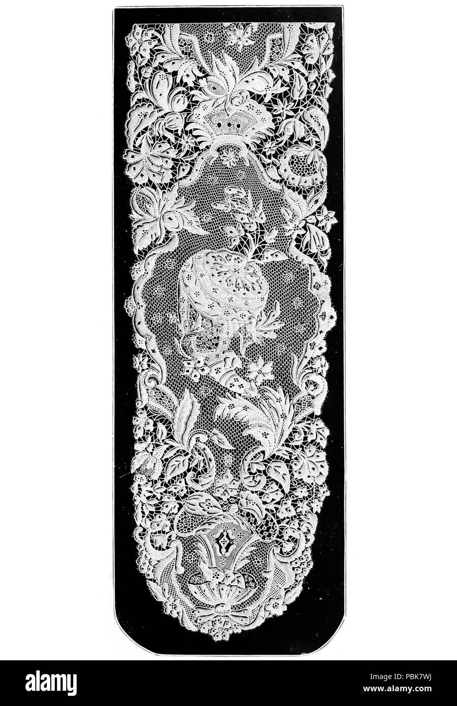 762 La storia del merletto - La figura 058 Foto Stock