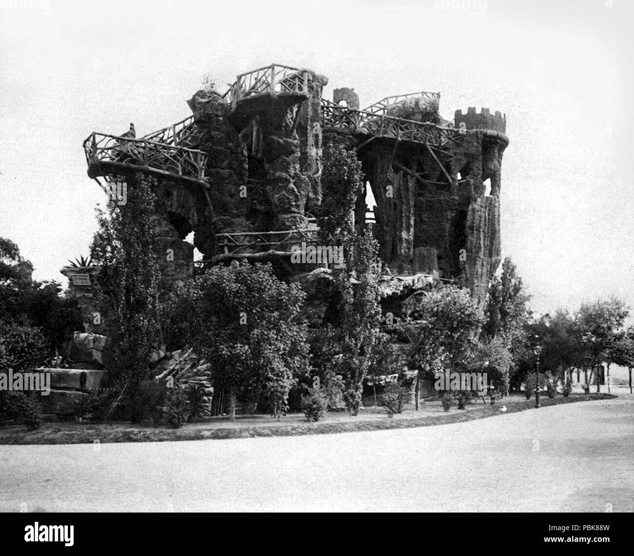 734 Gruta plaza constitucion 1910 Foto Stock