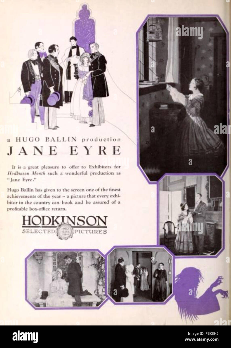 826 Jane Eyre (1921) - 6 Foto Stock