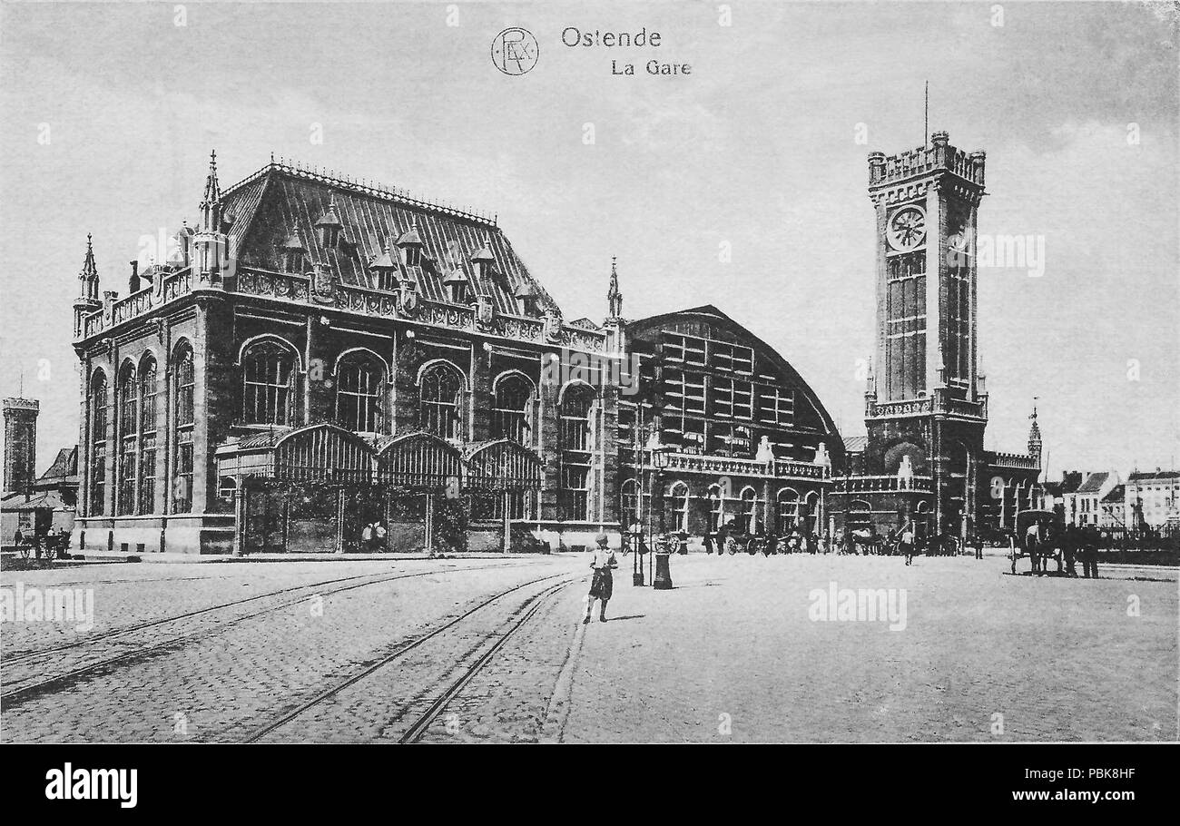 1139 Oostende stadstation Foto Stock 1139 Oostende stadstation Foto Stock