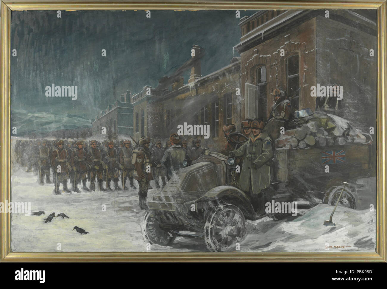 939 Louis Keene - CANADESI AL DI FUORI DEL DEPOSITO, Siberia, Russia CWM 19710261-0316 Foto Stock