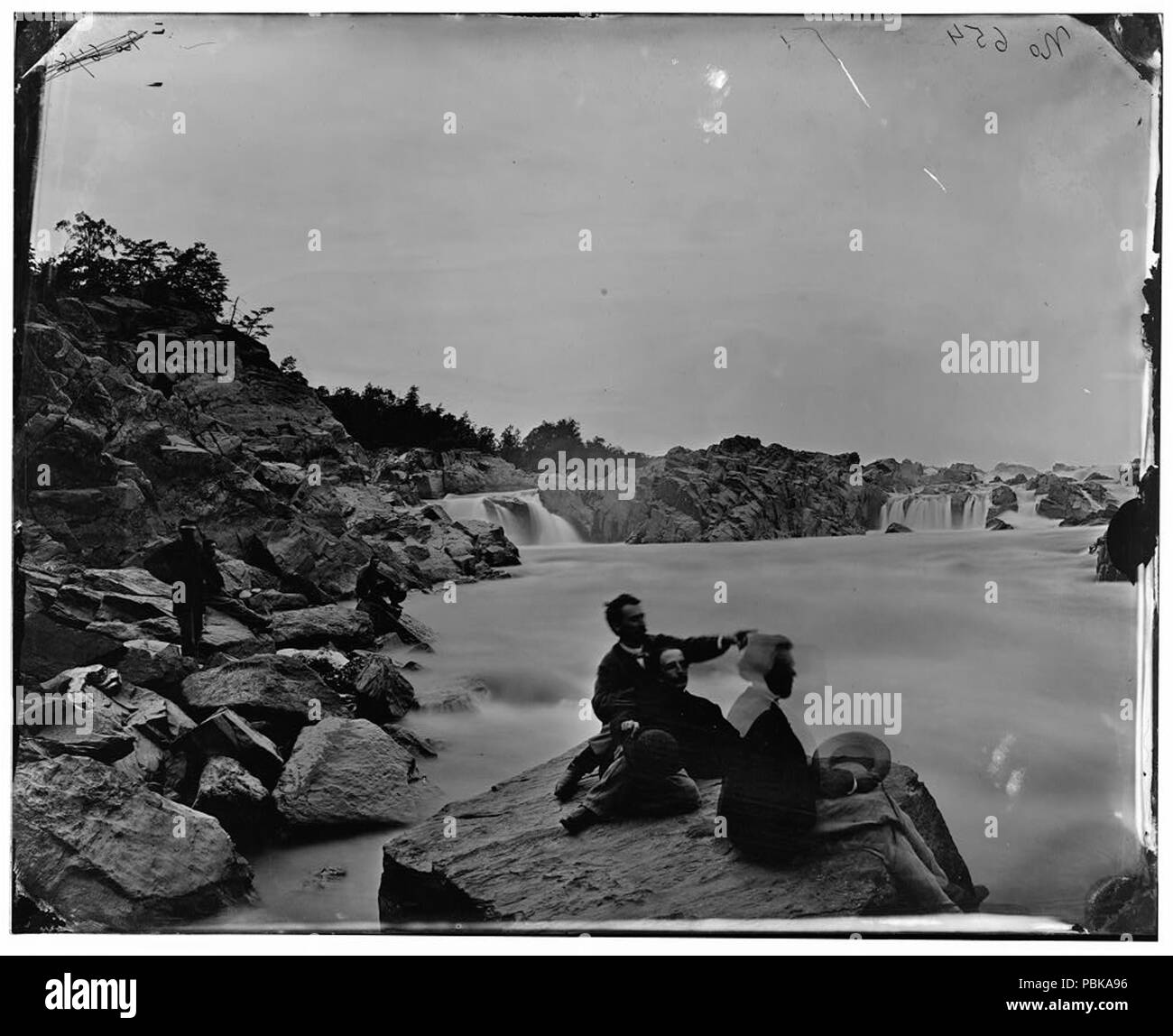 . Washington, Distretto di Columbia (vicinanze). Great Falls, Fiume Potomac. [Tra il 1862 e il 1865] 728 Great Falls, Fiume Potomac04111v Foto Stock