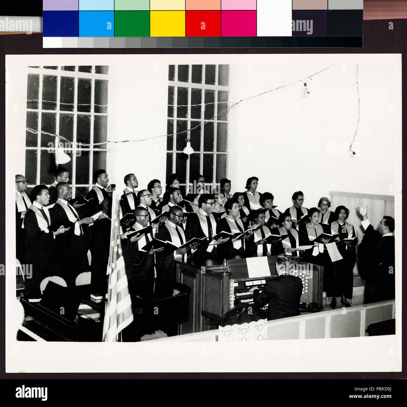 740 Hamilton Grange filiale. Leven Chorale, 1963 (NYPL B11524053-ps mss cd22 333) Foto Stock