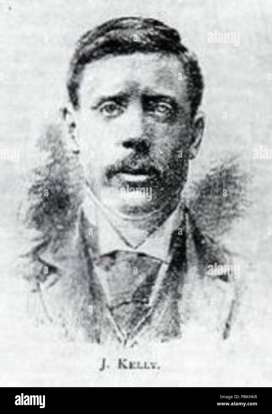 823 James Kelly calciatore nel 1892 Foto Stock