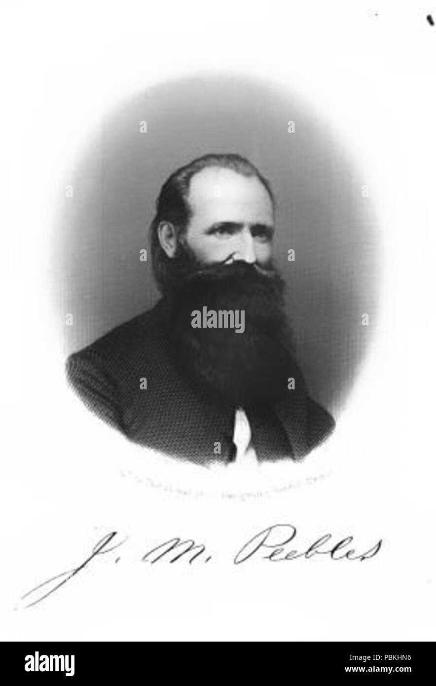 824 James Martin Peebles 1872 Foto Stock