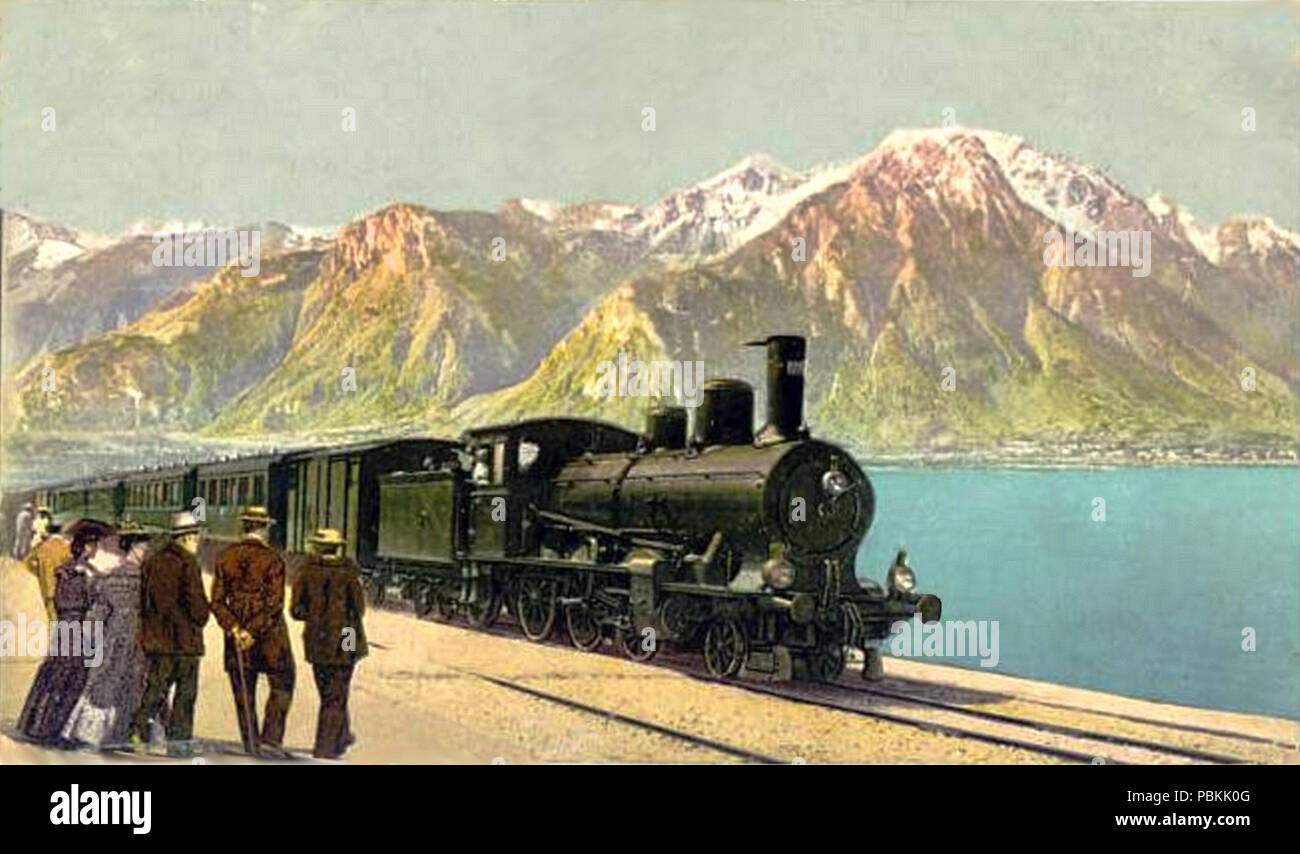 849 Jura-Simplon B3-4 Leman 1900 Foto Stock
