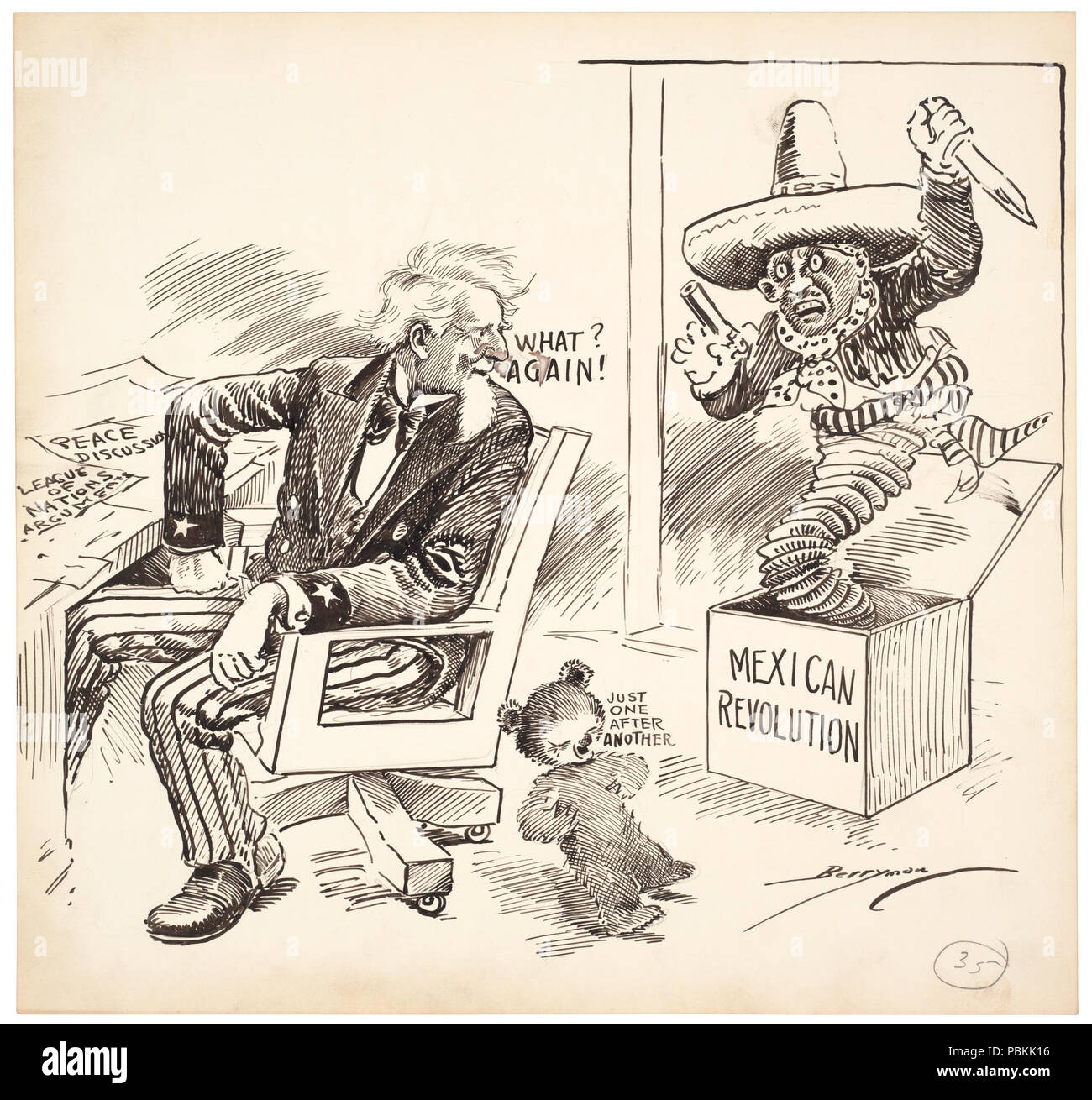 849 Solo un'altra rivoluzione messicana Foto Stock