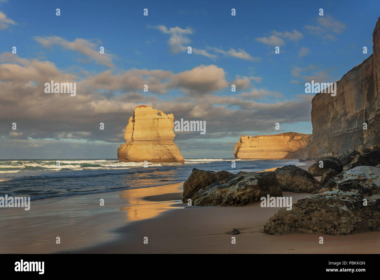 Gibson le fasi e i dodici apostoles lungo la Great Ocean Road in Australia Foto Stock