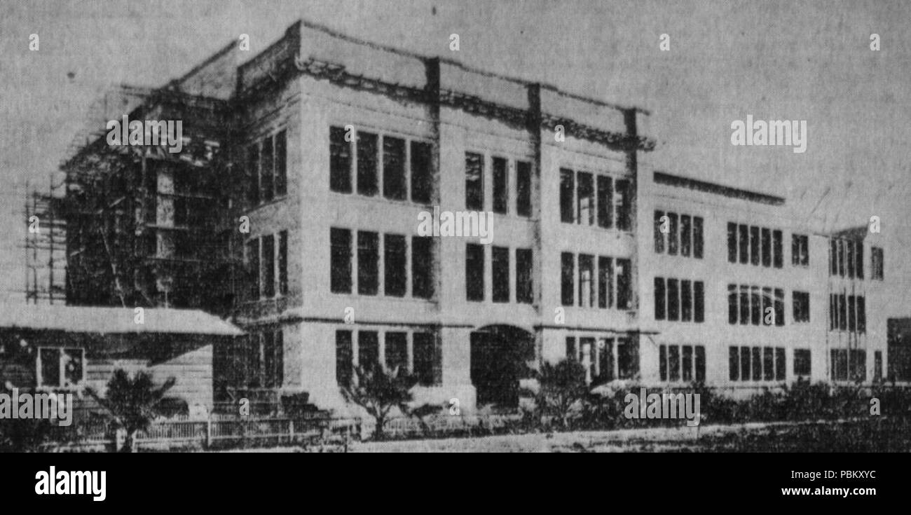 937 Los Angeles Polytechnic High School in costruzione Foto Stock