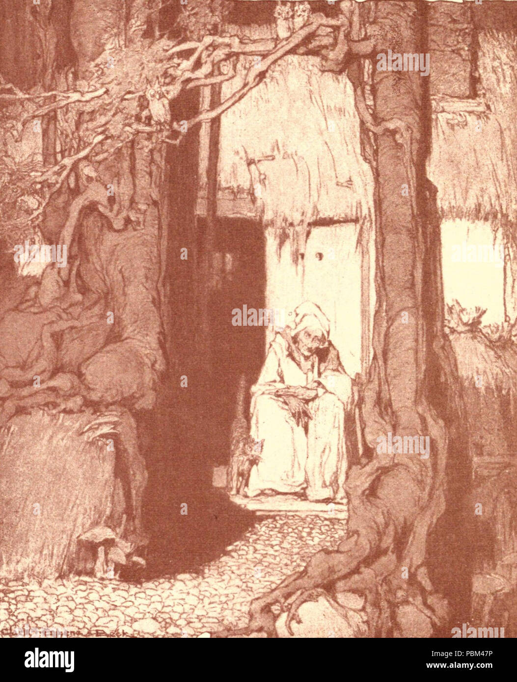 789 Illustrazione da nel paese di frontiera Foto Stock