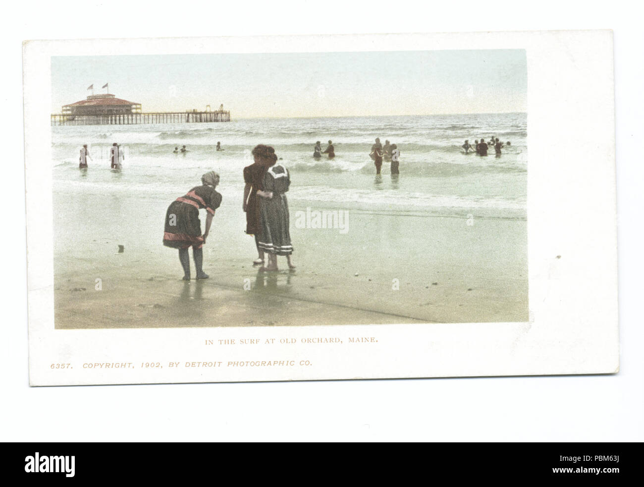799 Nel Surf, Old Orchard, Me (NYPL b12647398-62598) Foto Stock