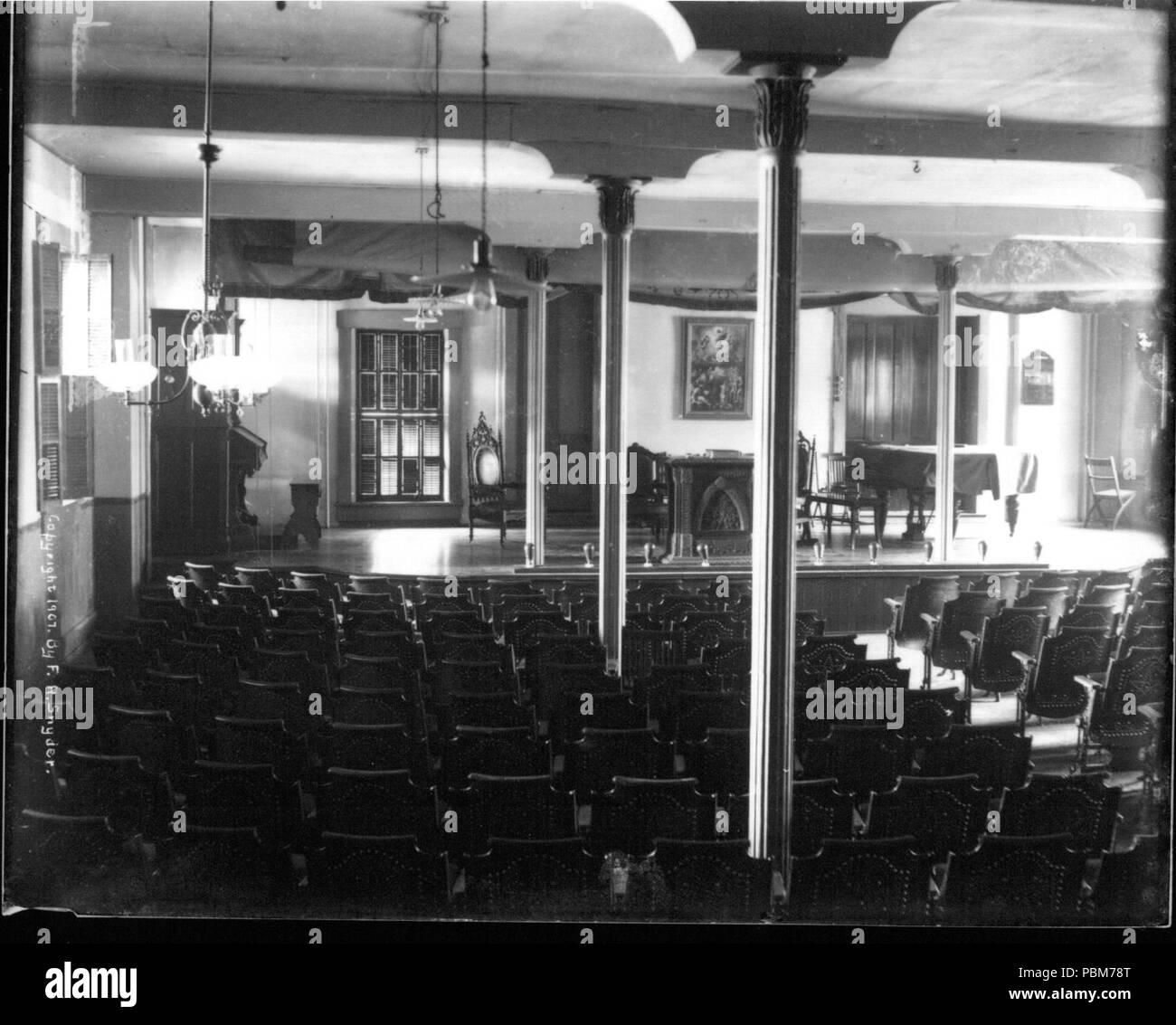 807 vista interna del College di Oxford auditorium (3191856553) Foto Stock