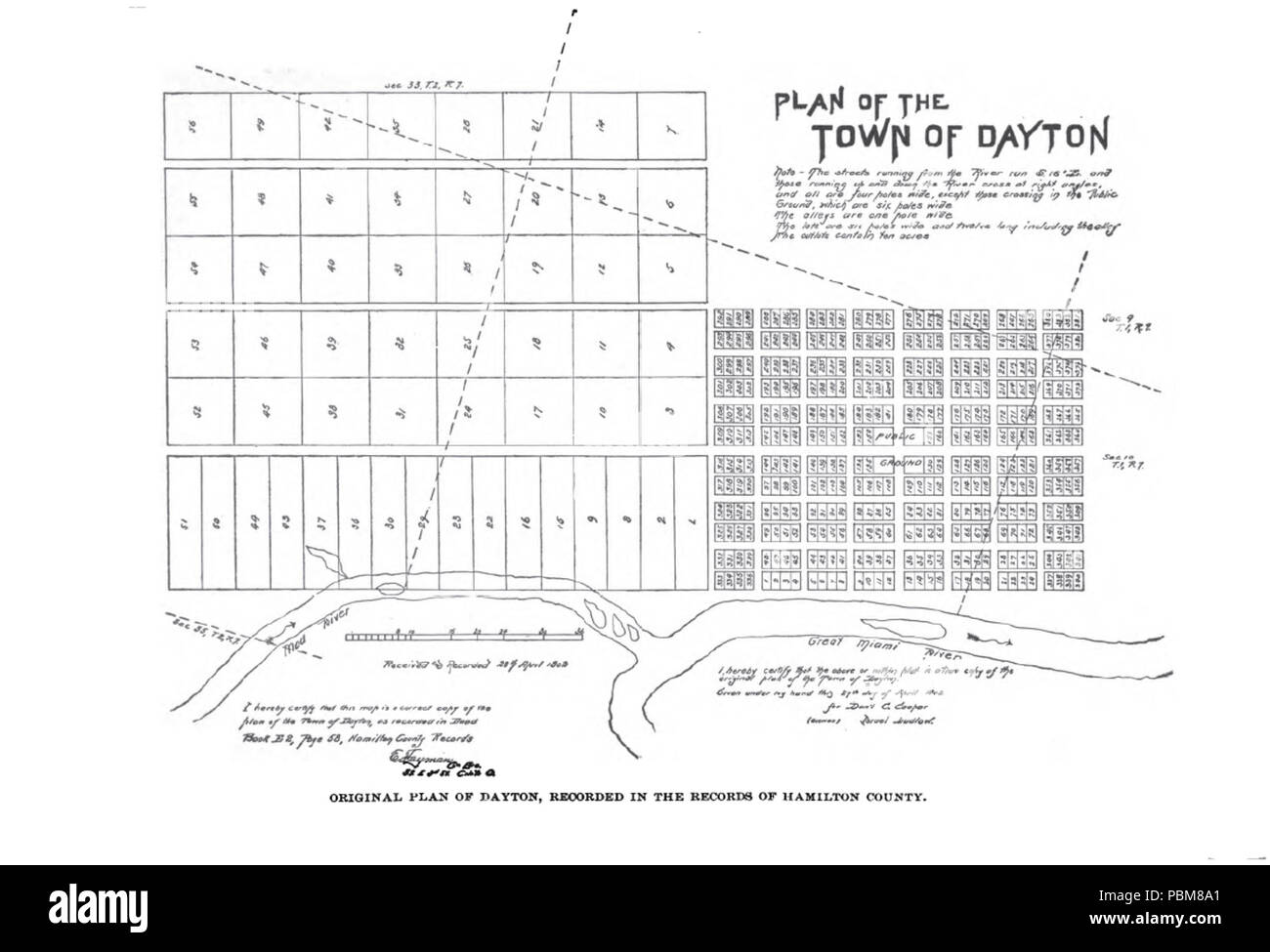 814 Israele Ludlow del piano originale di Dayton, Ohio Foto Stock
